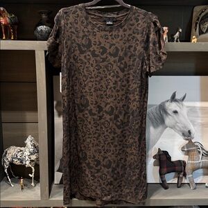 Sanctuary Brown Animal Print Dress